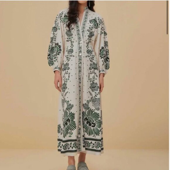 Farm Rio Forest Soul Maxi Dress - Picture 1 of 3